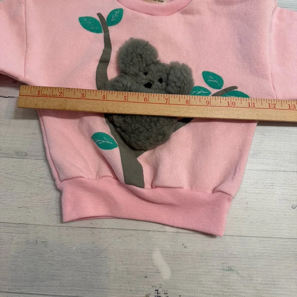 Vintage Koala Australia Real Sheepskin Factory‎ Pink Sweatshirt small baby